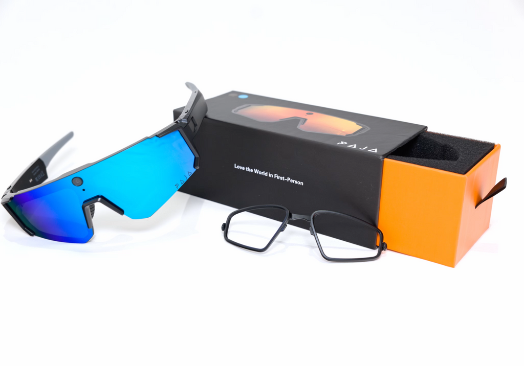 Lunettes de sport connectées - Bleu & Noir