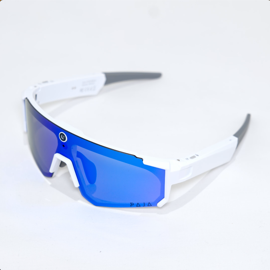 Lunettes de sport connectées - Orange & Blanc