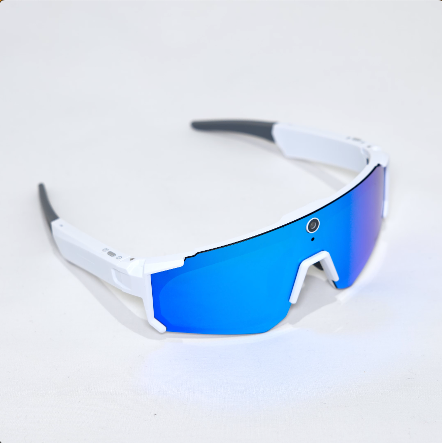 Lunettes de sport connectées - Orange & Blanc