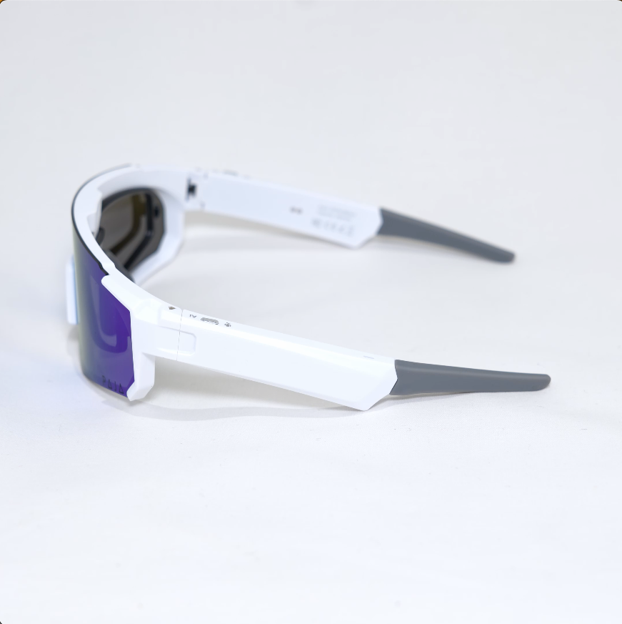 Lunettes de sport connectées - Bleu & Blanc