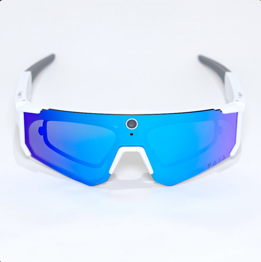 Lunettes de sport connectées - Bleu & Blanc